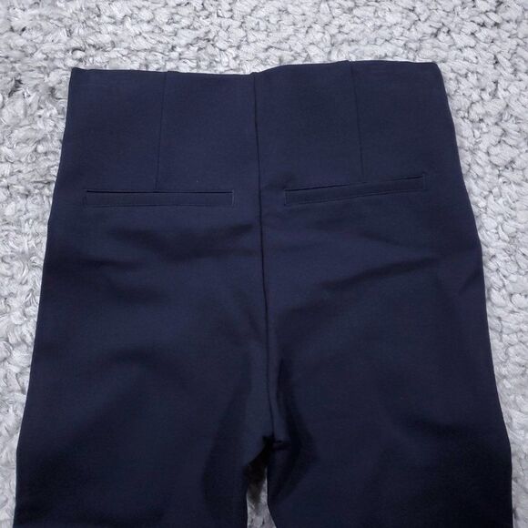 Spanx Ankle Piped Skinny Perfect Pants Navy Blue Size XS High Rise - Picture 4 of 12